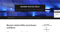 Desktop Screenshot of beamer-mieten-koeln24.de